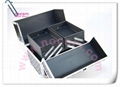 noconi 2013 fashion style  black colour aluminum make up case christmas fashion  4