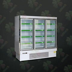 Vertical Wind Three Door Air Cooled Drinks Refrigerated Cabinet