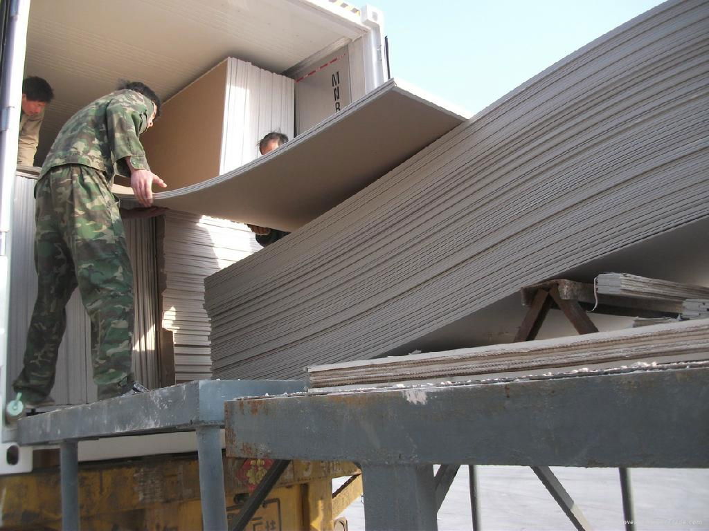 standard gypsum board with thickness from 6.4mm to 15mm 3