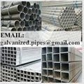 Steel tube ga  anzied ERW welded carbon iron round square HDG pre ga  anized