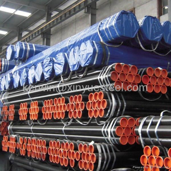 ASTM A106 GrB Black ERW Steel pipe 4