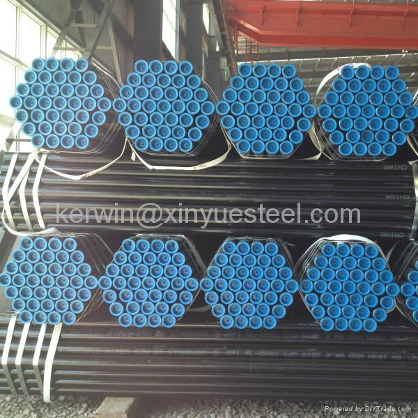 ASTM A106 GrB Black ERW Steel pipe 5