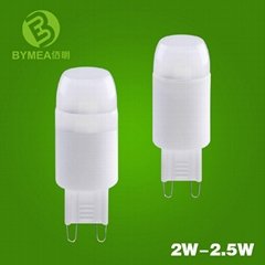 2.5 W  Ceramic G9 LED G9 Mini Bulb equal