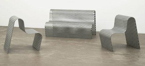 perforated metal chair 4