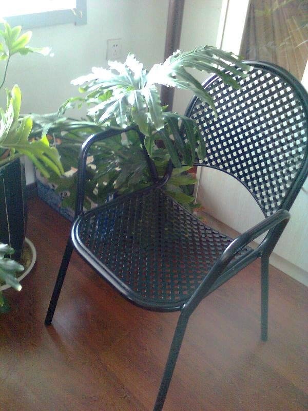perforated metal chair 5