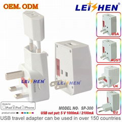 All in one multifunctional travel adapter