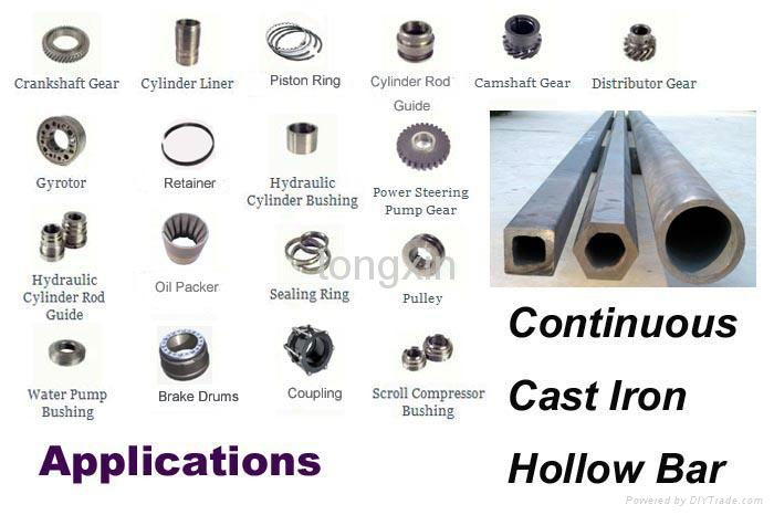 continuous cast iron hollow bar