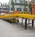 Mobile hydraulic yard ramp