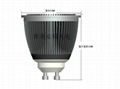 New 6W GU10 dimmable spotlight Small size high lumen high power 1