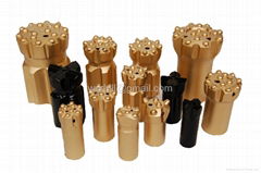 T38 Threaded Drop Centre DC Retrac Button Drill Bits