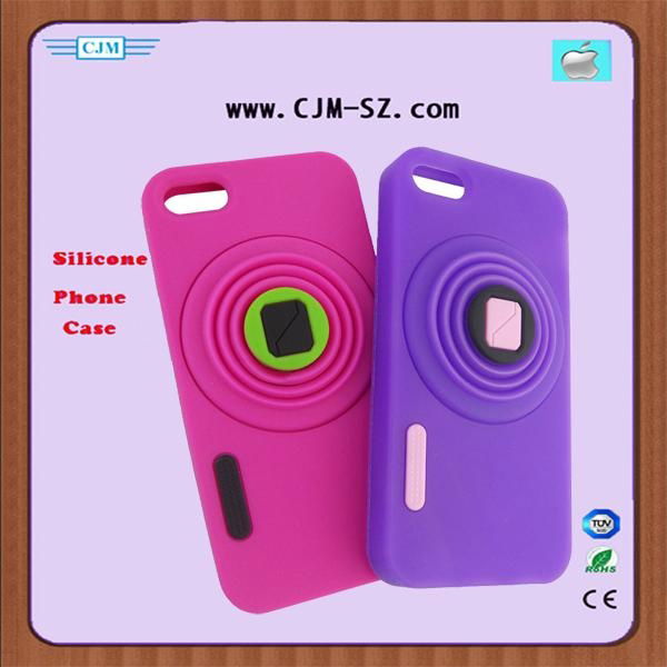 Silicone mobile phone  case in  unique Camera design