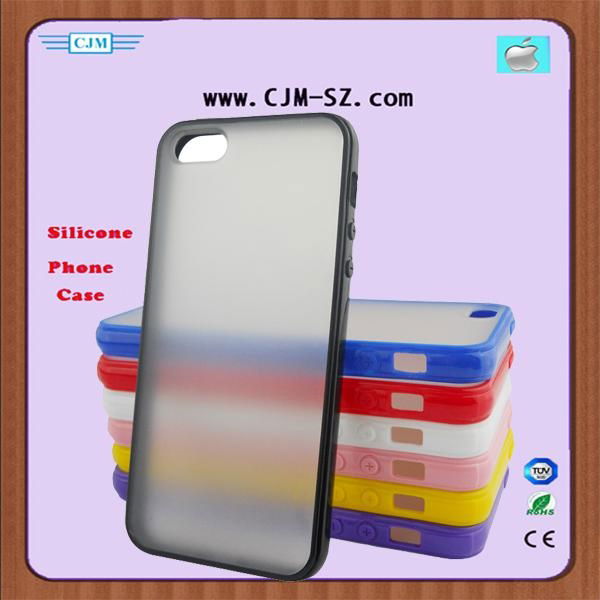 PC  phone case  with  Hard Backside and Soft Edge