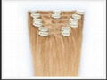 High quality brazilian remy clip in hair extension 2