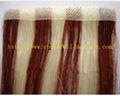 2013 New Fashion Top Quality Virgin Remy Hair Hand Tied Skin Weft Extension 2