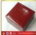 delicate cardpaper red stamping watch packaging box 2