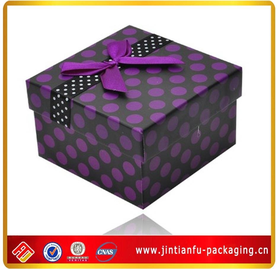 decent jewelry  packaging box with ribbon 5