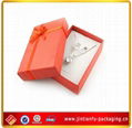 red jewelry  packaging box with two door