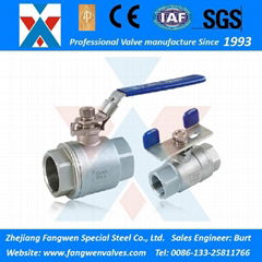 Tow-Piece (2PC) Standard Type 1000WOG Full Bore Threaded Ball Valves