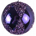 Purple Christmas balls