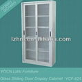 Glass Sliding Door Lockable Display Cabinet YCF-625 