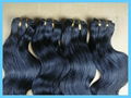 100% human hair weft for hair extension 