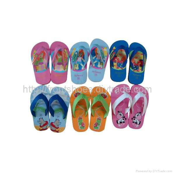 PVC —EVA children flip flops wholesale or cheap retail - CS090 - Front ...
