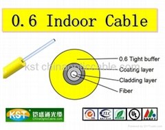 fIber optic indoor cable 0.6 GJFJV
