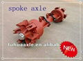 Germanic trailer spoke axle