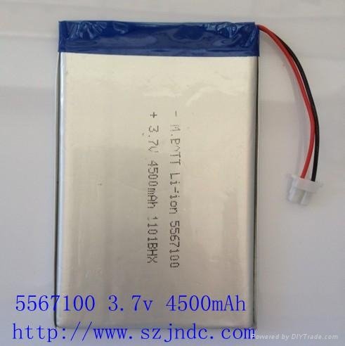 3.7v Li-ion battery with 6000mAh Rechargeable lipo battery 5