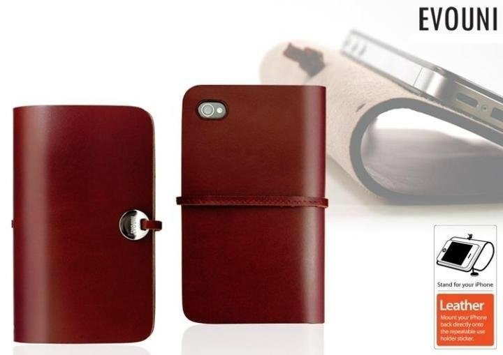EVOUNI iPhone 4 5 Top Grade Italian Calfskin Leather Arc  Case 