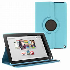 Nook HD 9 Slim PU Leather 360 Degree Rotating Stand Case