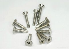 Countersunk head drlling screw