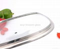 tempered glass lid square shaped 3