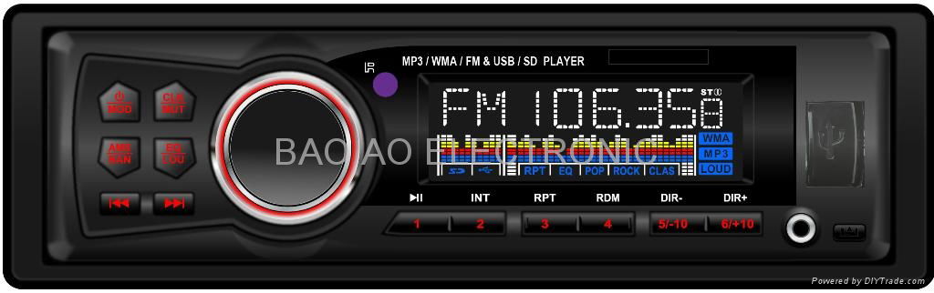 car mp3 fm transmitter-car audio mp3 fm  5