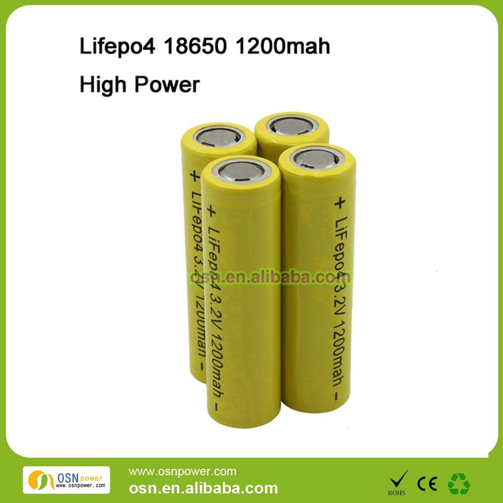 Lifepo4 18650 1200mAh 20-40C
