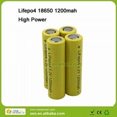 Lifepo4 18650 1200mAh 20-40C