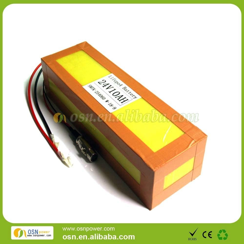 Lifepo4 Battery pack 24v10ah for electric bicycle