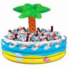 cheap promotional palm tree pvc inflatable beer cooler  ice cooler for sale