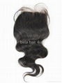 Brazilian virgin top closure indian-remy