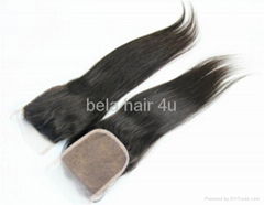 brazilian-virgin top closure lace frontal hairpiece