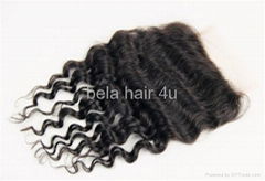 brazilian virgin full lace human hair top closure