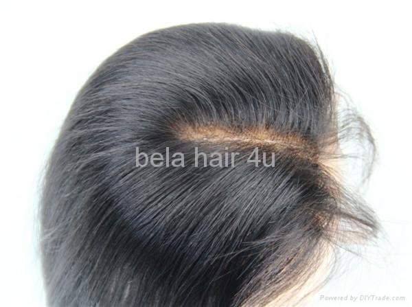 brazilian virgin lace frontal Indian remy hairpieces 2