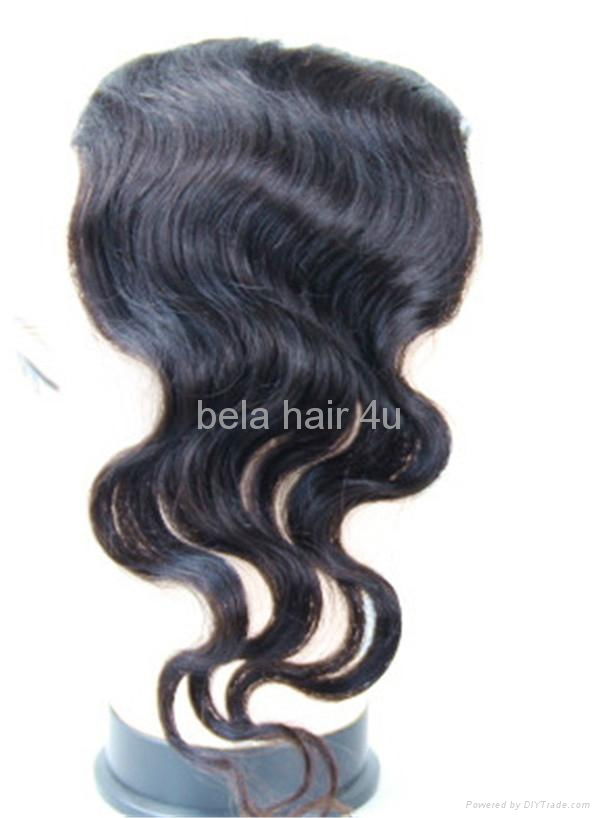 brazilian virgin lace frontal Indian remy hairpieces 3