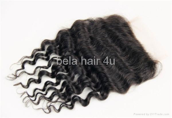 brazilian virgin top closure full lace hair pieces 4