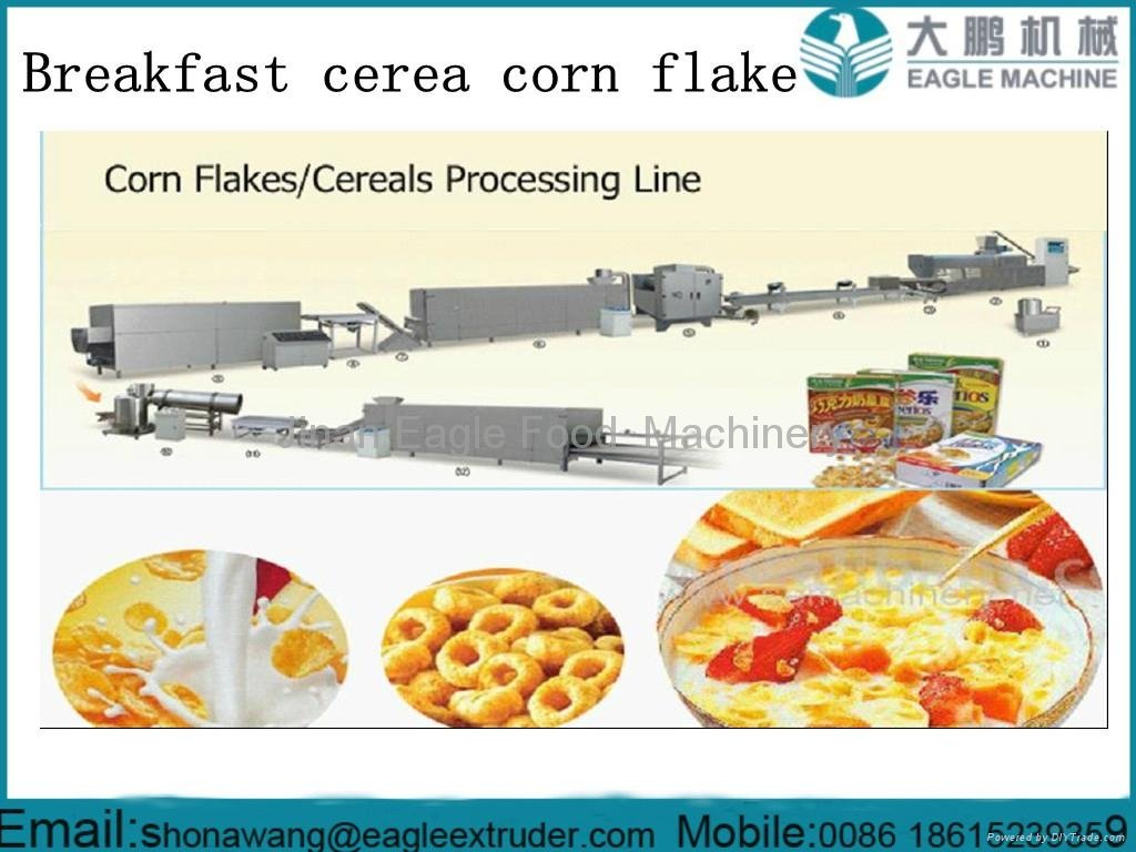 Automatic breakfast cereal  corn flake processing line 