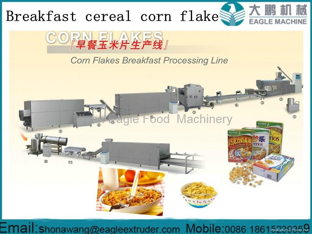 Automatic breakfast cereal  corn flake processing line  2