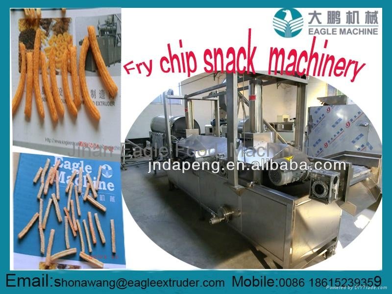 Fry doritos tortilla chip snack making machinery   3
