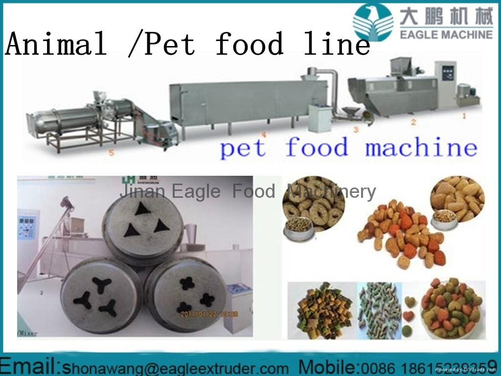 Dry pet dog food  processing machinery 