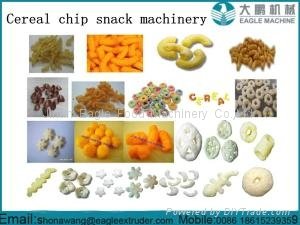 Automatic cereal puffed  snack extruder machinery