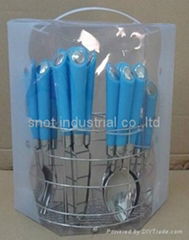 24pcs flatware with PP  handle